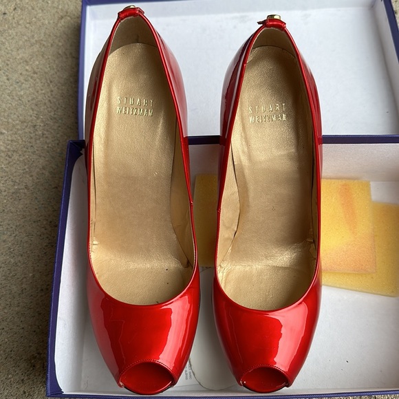 Stuart Weitzman Red Heels - Picture 2 of 4